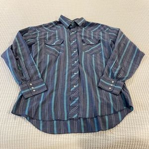 Vintage Wrangler Pearl Snap Shirt Men’s Size Large 16-16.5